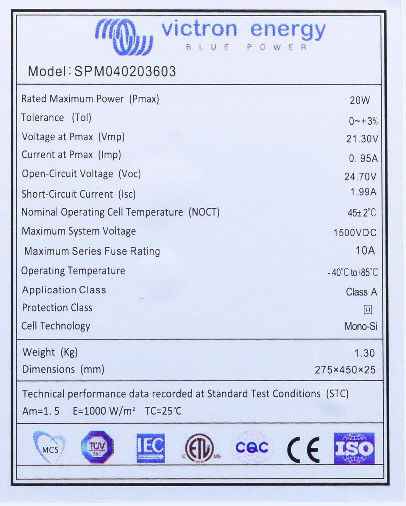 20W-36 cells Mono 275x450x25mm 4c (back) thumbnail