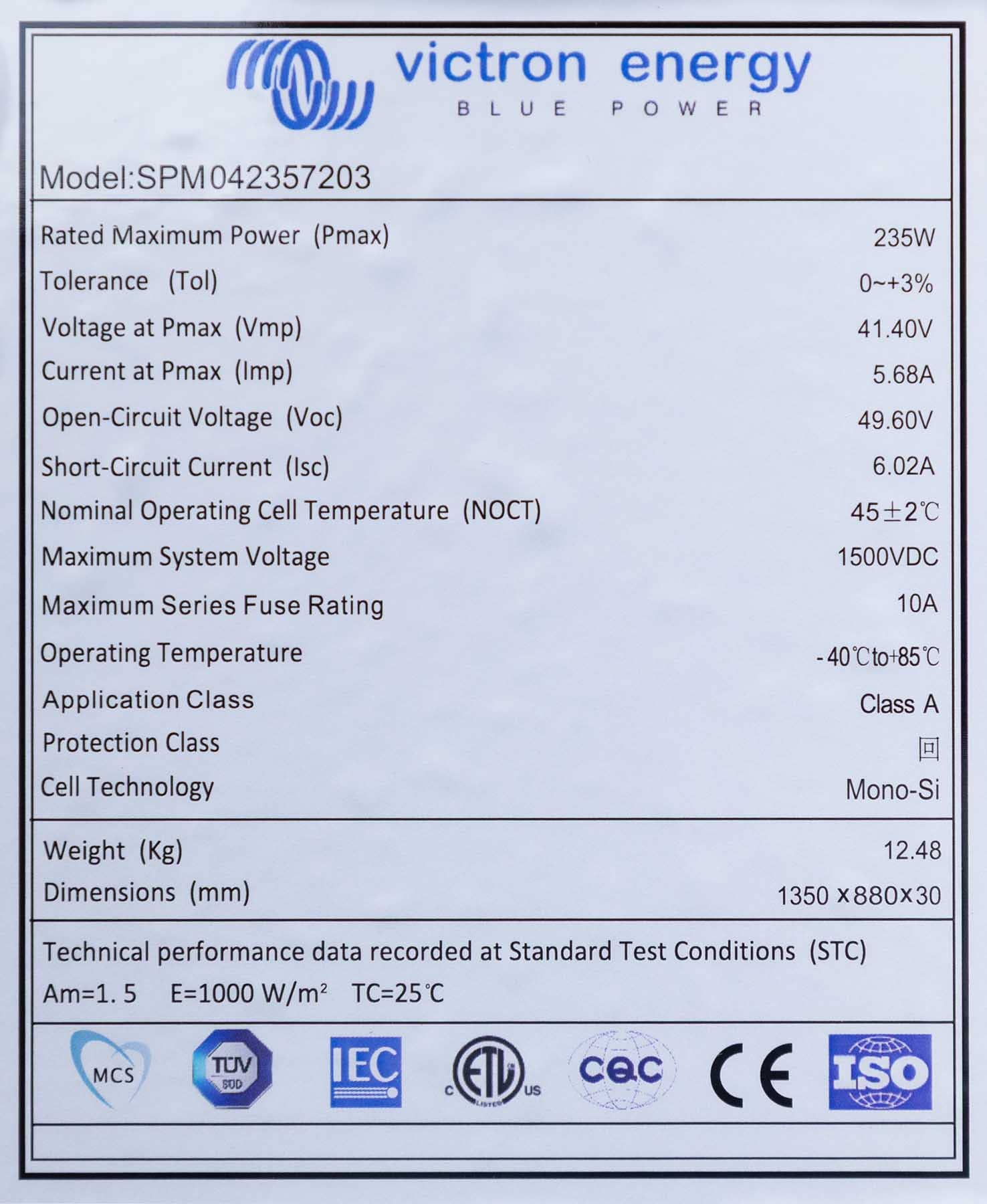 235W-72cells Mono 1350x880x30mm 4c (back2) thumbnail