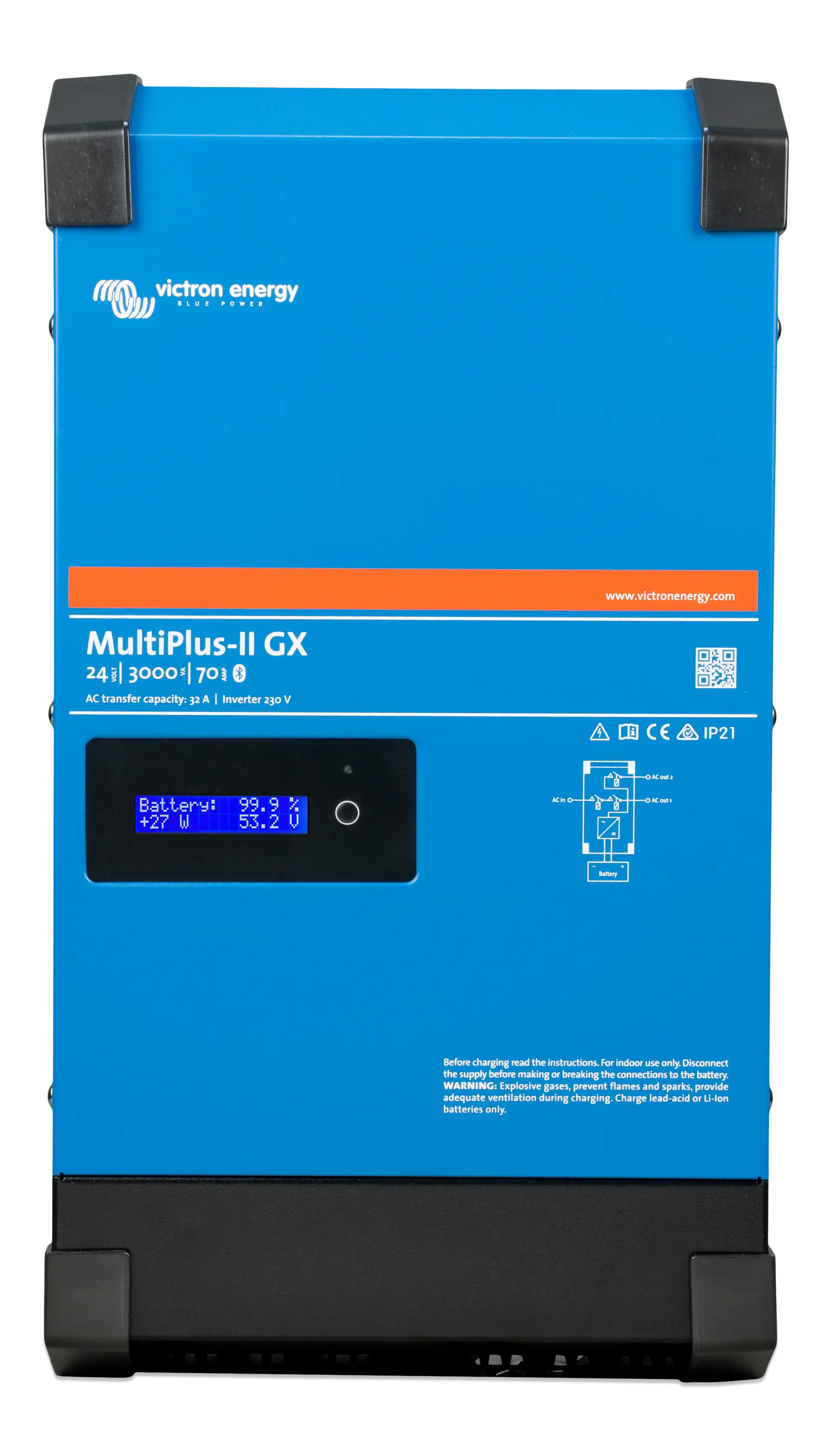 MultiPlus-II 24V 3kVA 70-32 230V GX (front) thumbnail