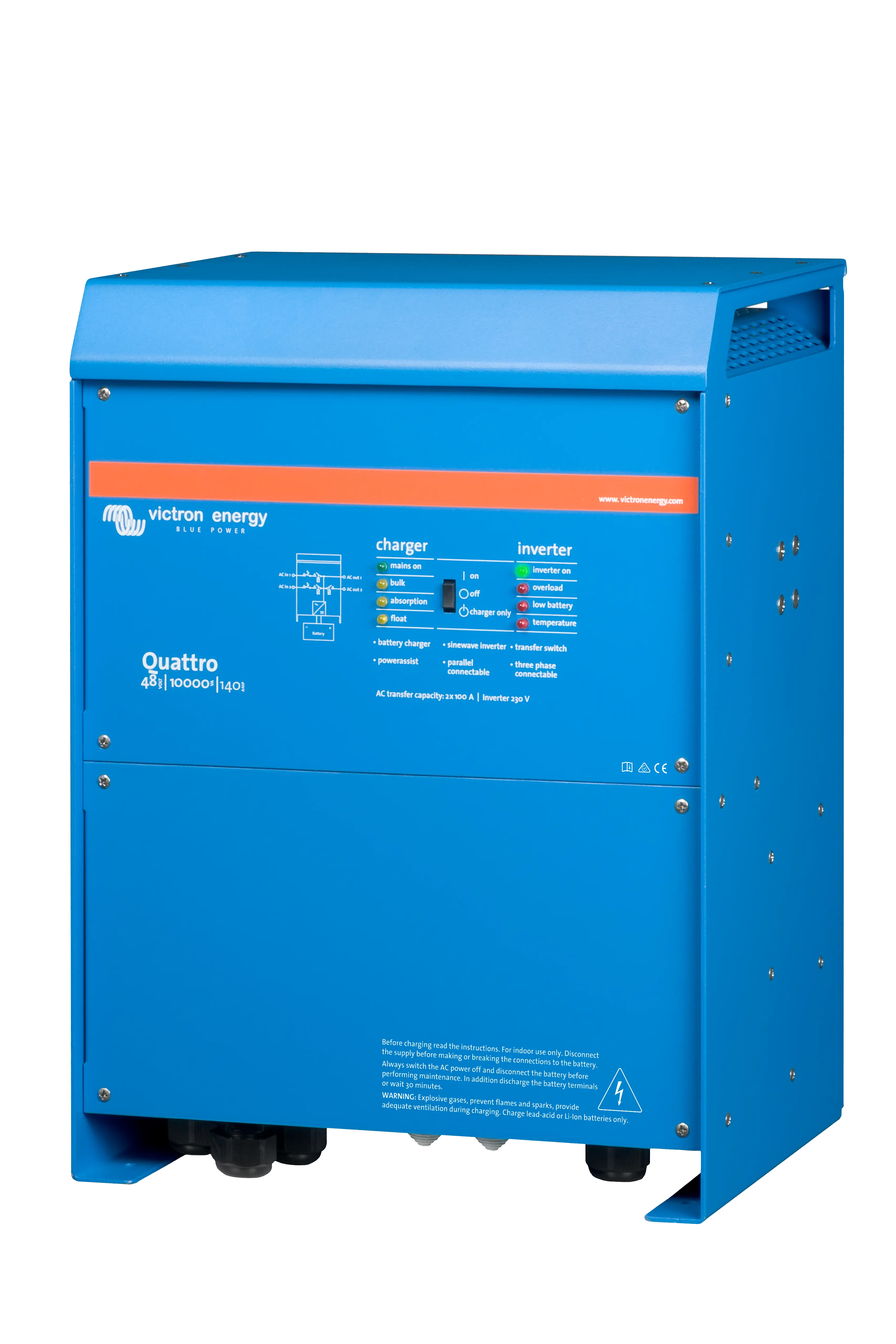 Quattro 48V 10000VA 140A 230V (left)  thumbnail