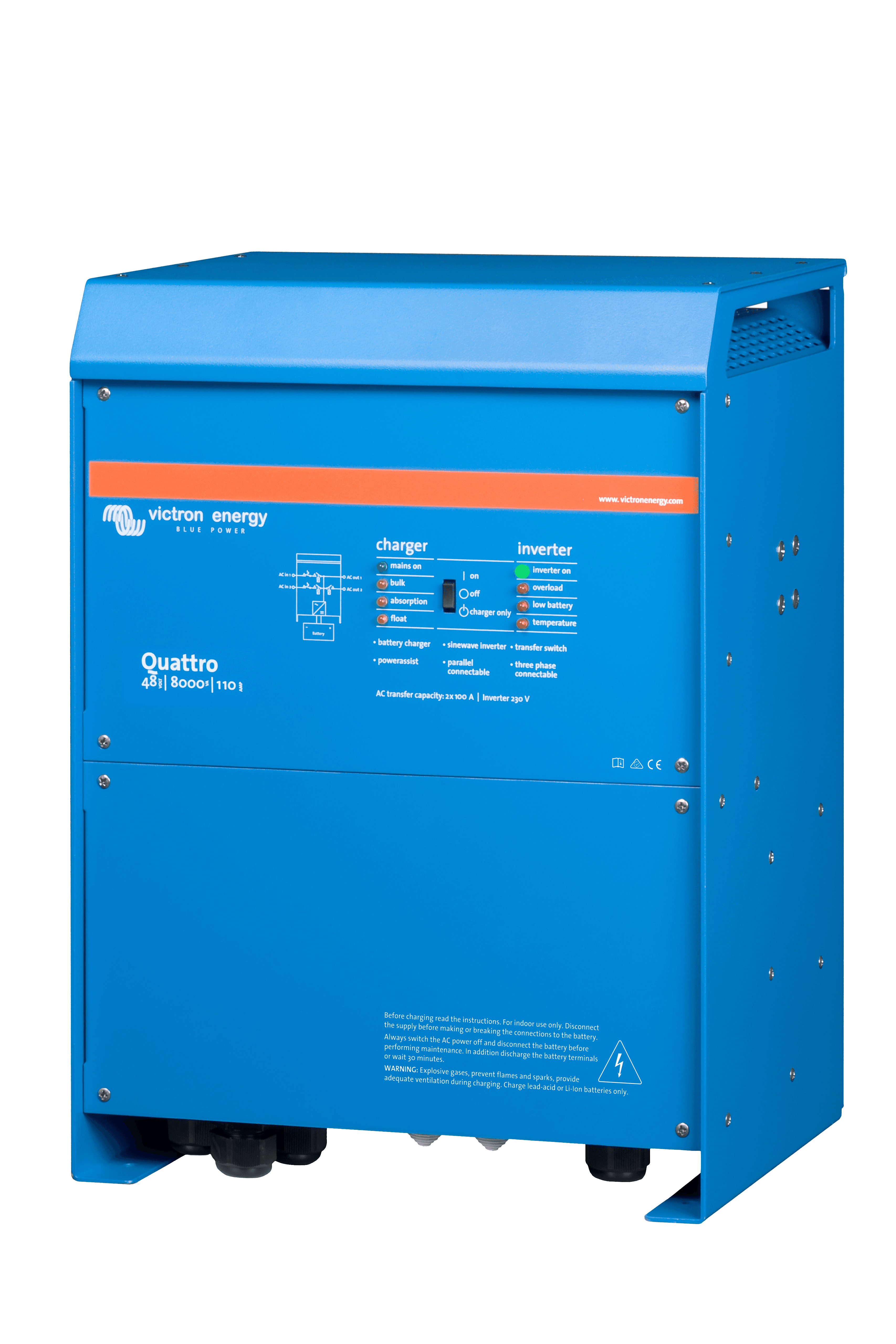 Quattro 48V 8000VA 110A 230V (left)  thumbnail